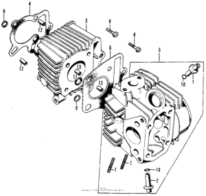 Z50A Цилиндр и головка цилиндра