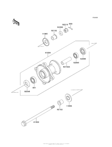 KX65 Переднее колесо