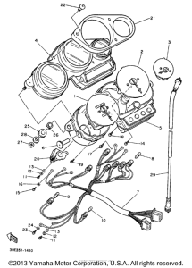 FZR600RK Приборы