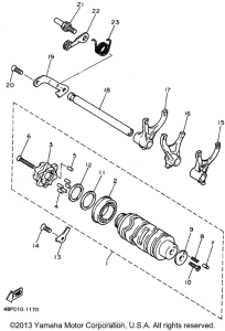 XJ600SF Вилки переключения