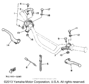 RT100E Handle switch-lever