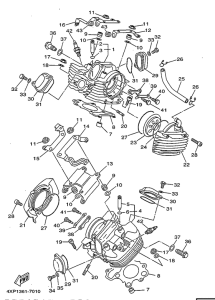 XVS650 Головка цилиндров