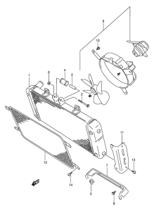 GSF250 Радиатор