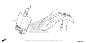 CRF50F Переднее крыло