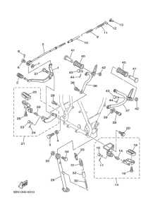TW125 Stand. footrest