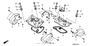 VT750DCA A Крышка головки цилиндров