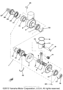 TZ250F Коленвал и поршни