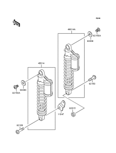 ZR1100 Подвеска  /  амортизатор