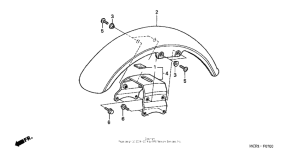 VT750DC Переднее крыло