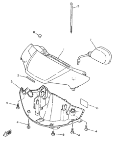 YA50R Обтекатель 1