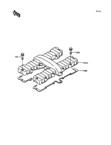 ZX400 Крышка головки цилиндров
