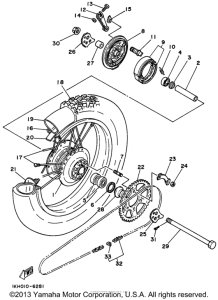 XT225HC Переднее колесо