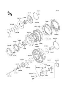 VN1500 Сцепление