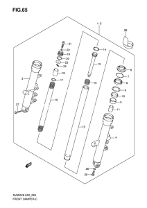 SV650 Передняя вилка
