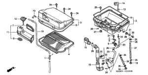 GL1500SE Воздухоочиститель