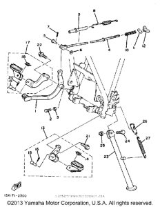 XT200J Подножки