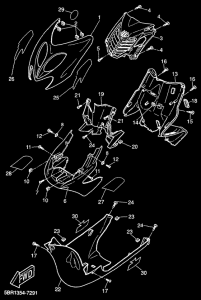 YQ50 Ветровое стекло