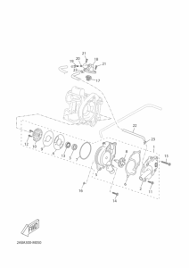 YP125RA Водяная помпа