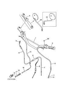 MR50 ｽﾃｱﾘﾝｸﾞﾊﾝﾄﾞﾙ. ｹｰﾌﾞﾙ
