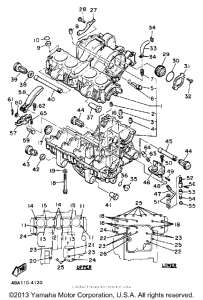 FJ600NC Картер двигателя