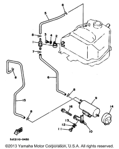 XV535H Топливный бак