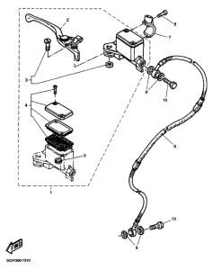 TT600R Главный тормозной цилиндр