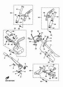 XVS1300CU Stand & footrest