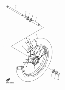 XVS950C Переднее колесо