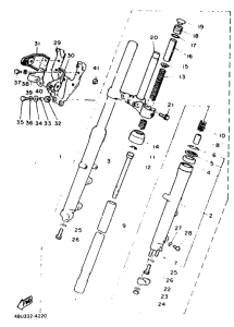 SR500 Передняя вилка