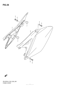 RM-Z250 Обтекатель рамы