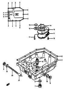 GSX-R1100 Маслосборник