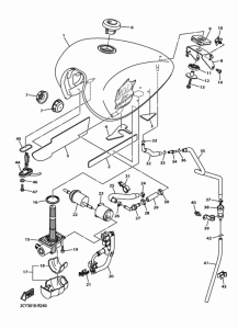 XVS950CU フユエルタンク