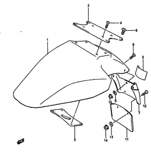 GSX-R1100 Переднее крыло