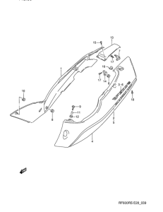 RF600 Обтекатель задний
