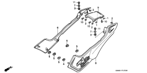 CB250 Боковая крышка
