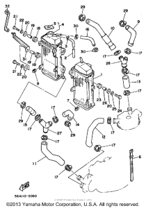 YZ250N Radiator-hose