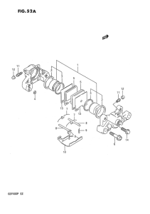 GSF400 Задний суппорт