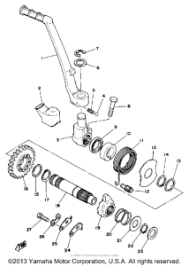 YZ400F Стартер