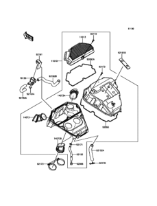 EX400 エアクリーナ