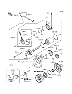  Starter motor / starter clutch
