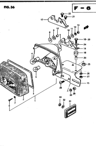 GS850 Задний комбинированный сигнал