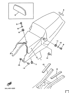 TZ250 Сиденье