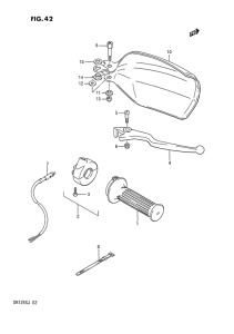 DR125 Right handle switch