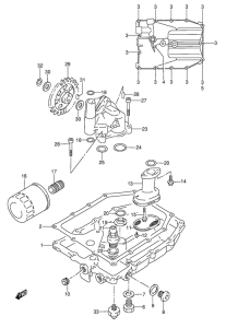 GSX-R1100 Картер маслянный