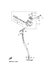 XC125FD Главный тормозной цилиндр