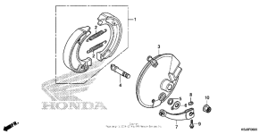 CRF80F Передний тормоз