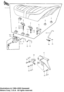 KE250 Seat / chain cover