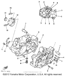 PW80D Картер двигателя