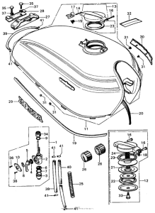 CB450 Топливный бак
