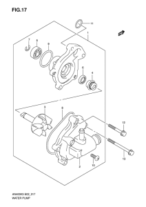 AN400 Водяная помпа